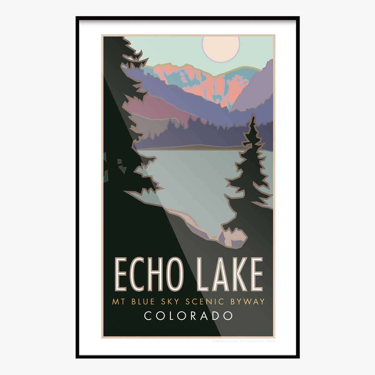 Echo Lake Colorado Travel Poster