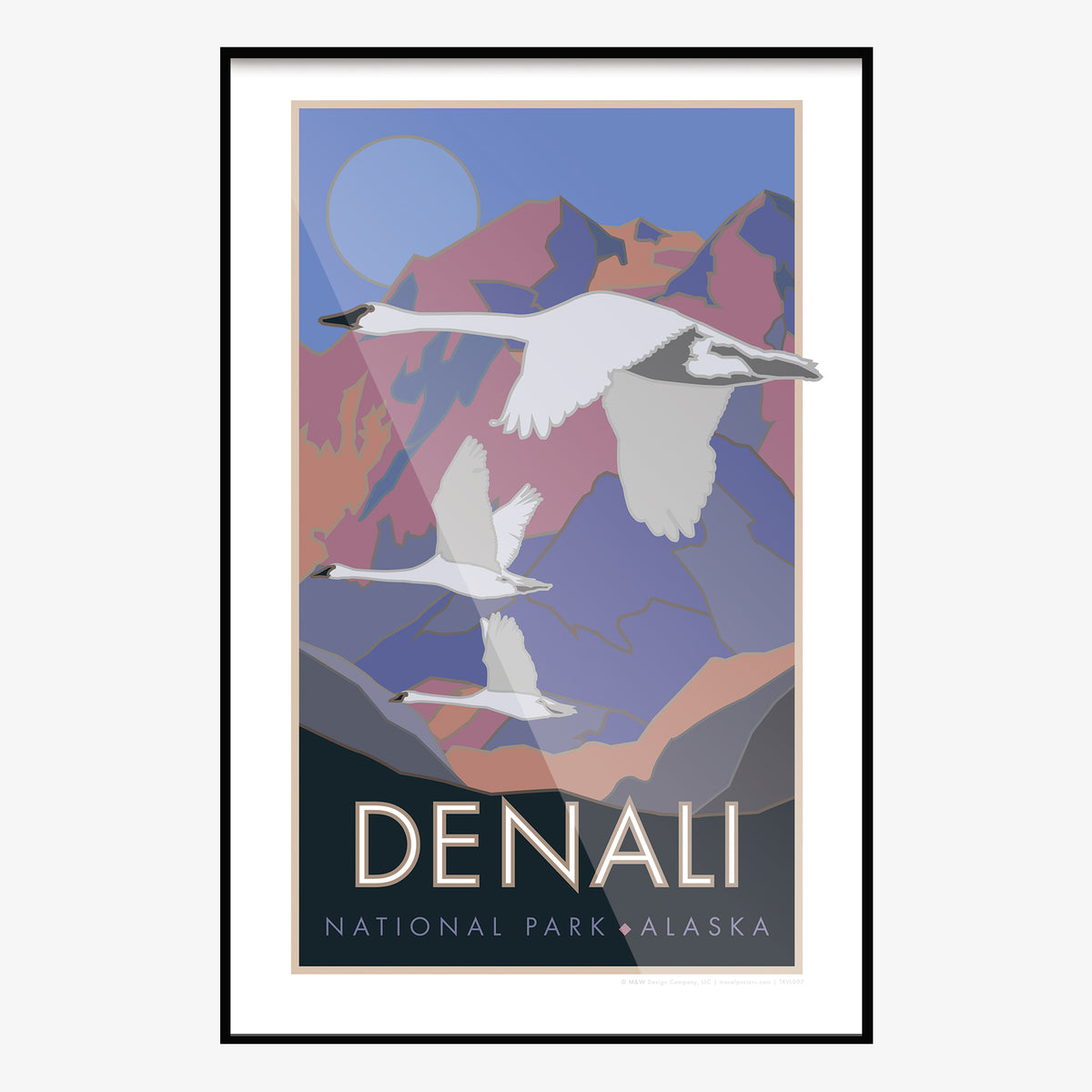 Denali National Park Alaska Travel Poster