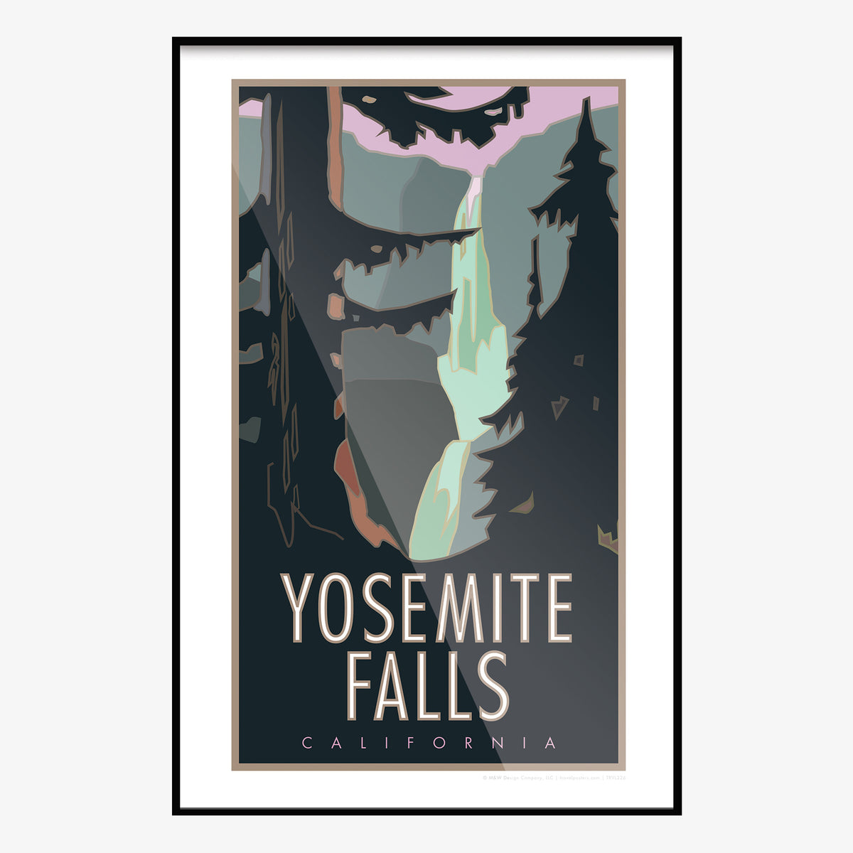 Yosemite Falls Yosemite National Park Travel Poster