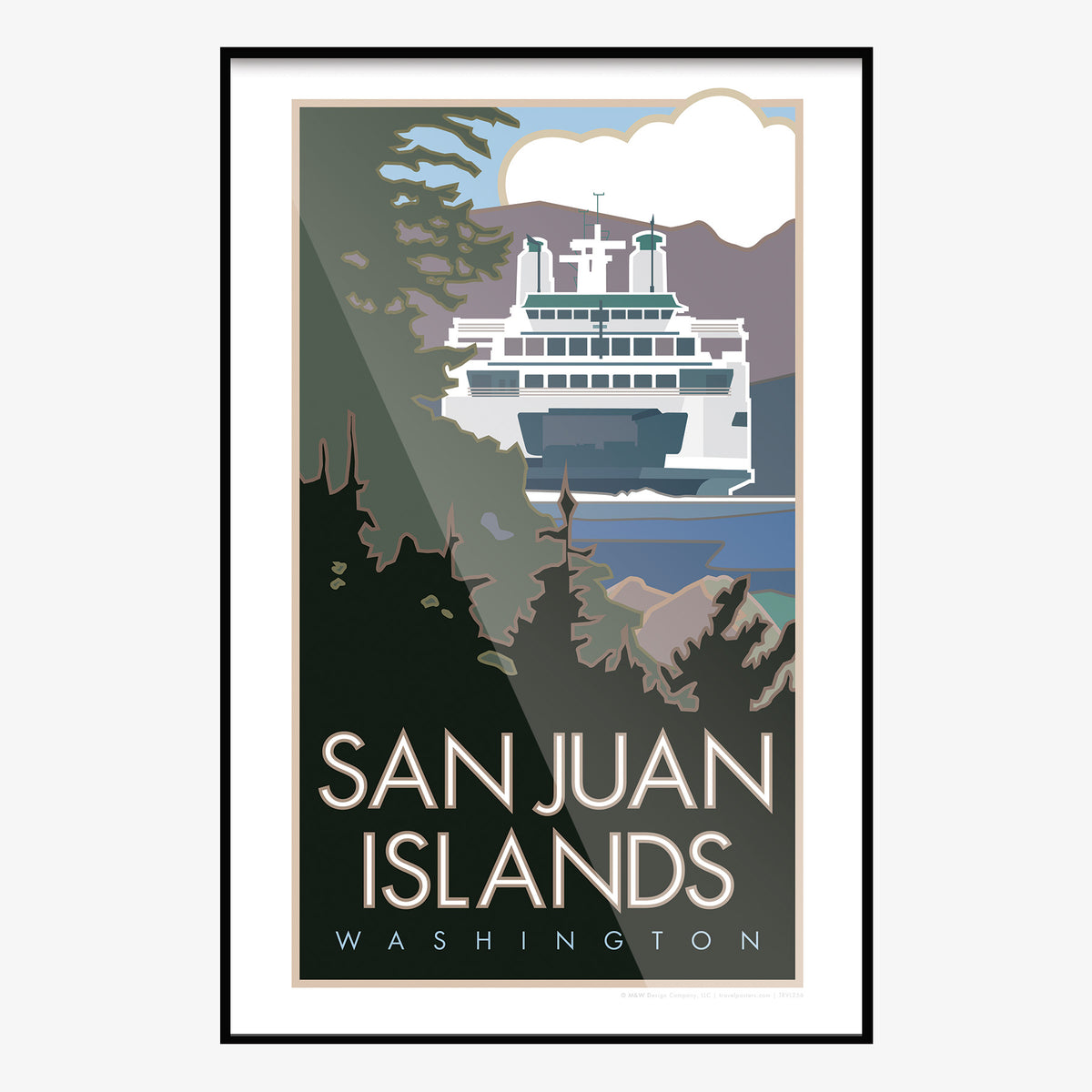 San Juan Islands Washington Travel Poster