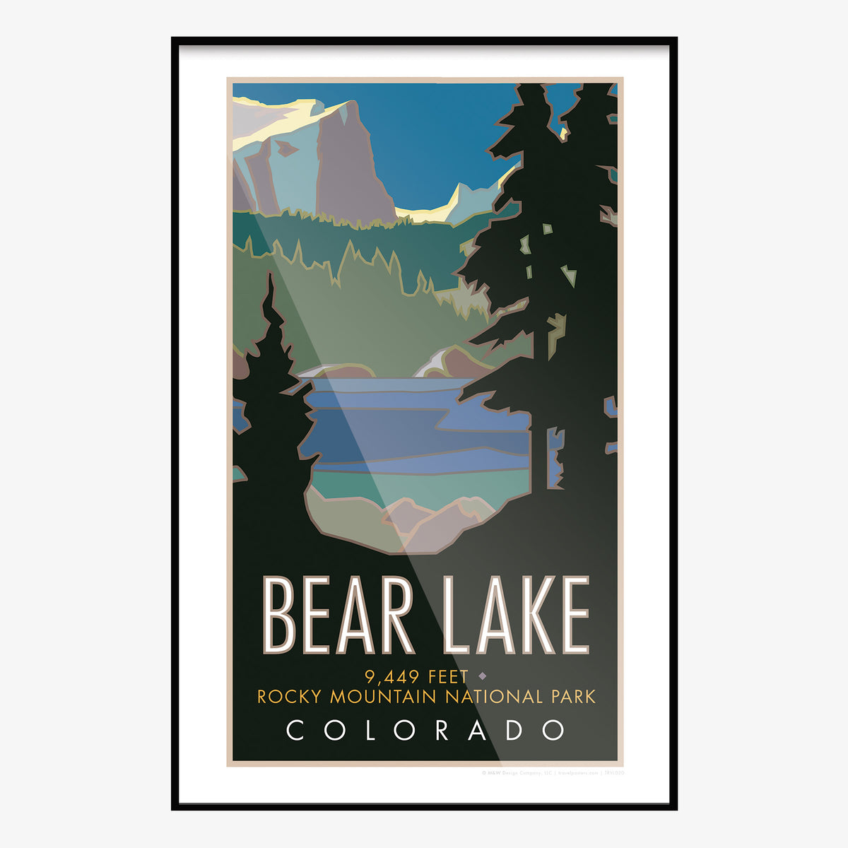 Bear Lake #1 Rocky Mountain National Park Colorado Travel Poster