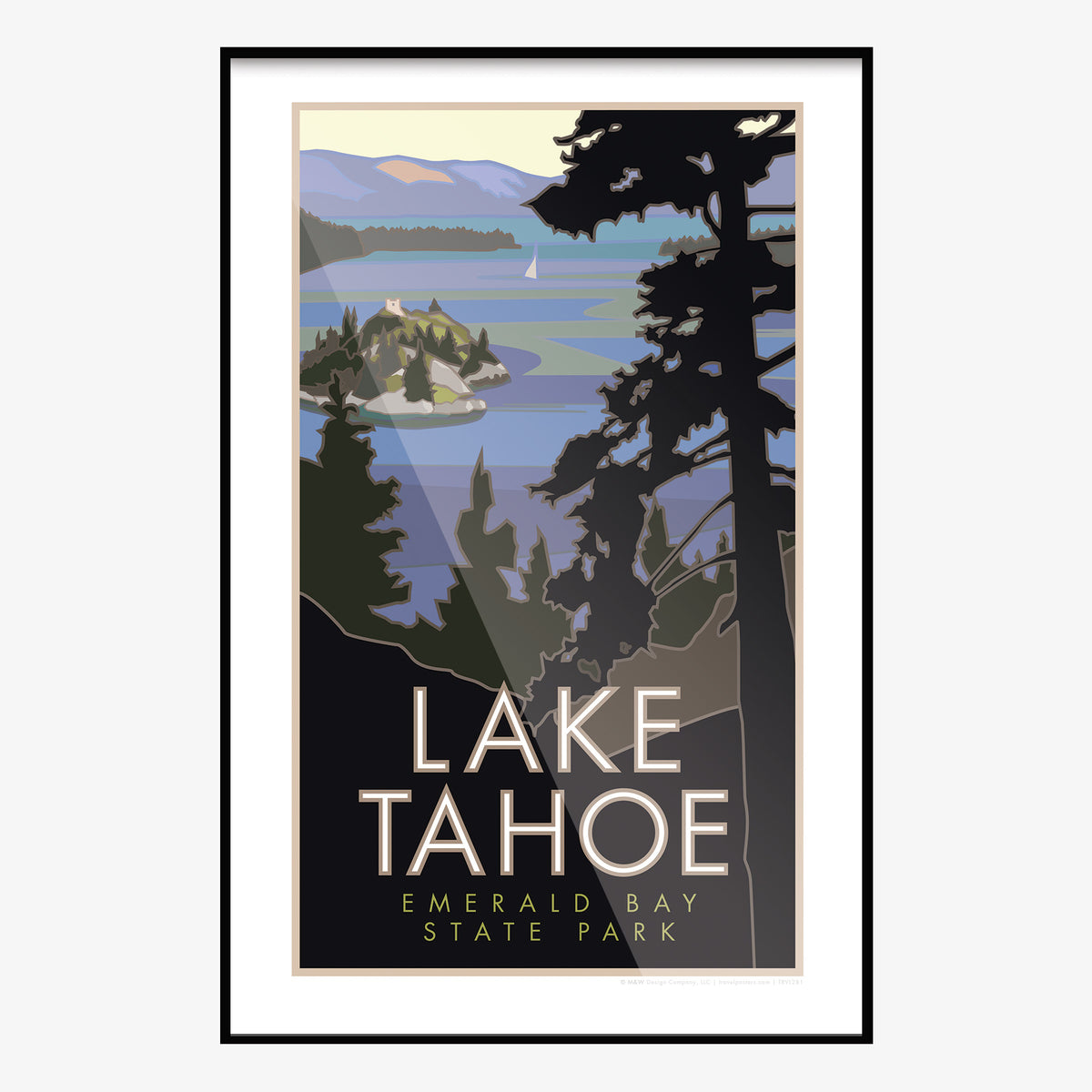 Lake Tahoe Emerald Bay Travel Poster