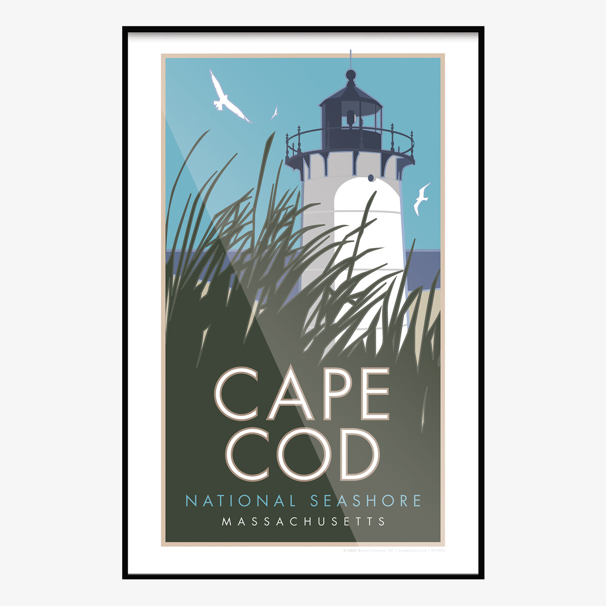 Cape Cod Massachusetts Travel Poster