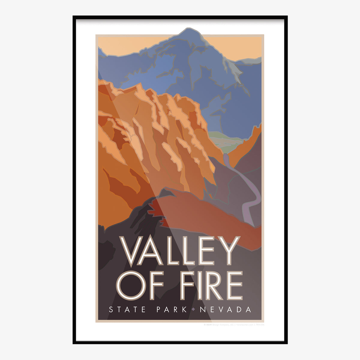 Valley of Fire Nevada Travel Poster