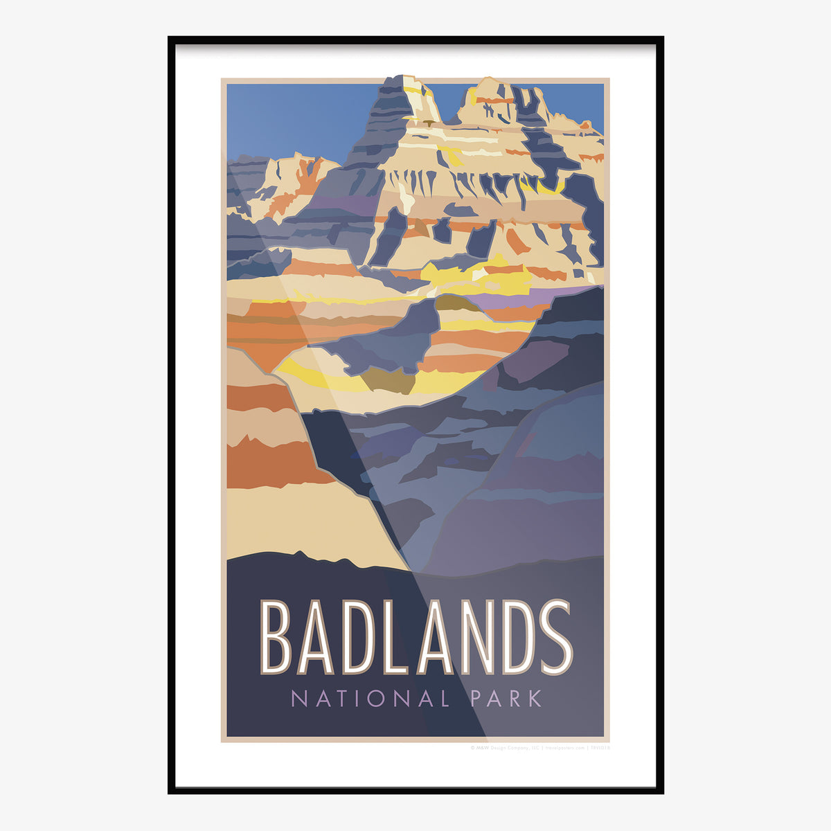 Badlands National Park South Dakota Travel Poster