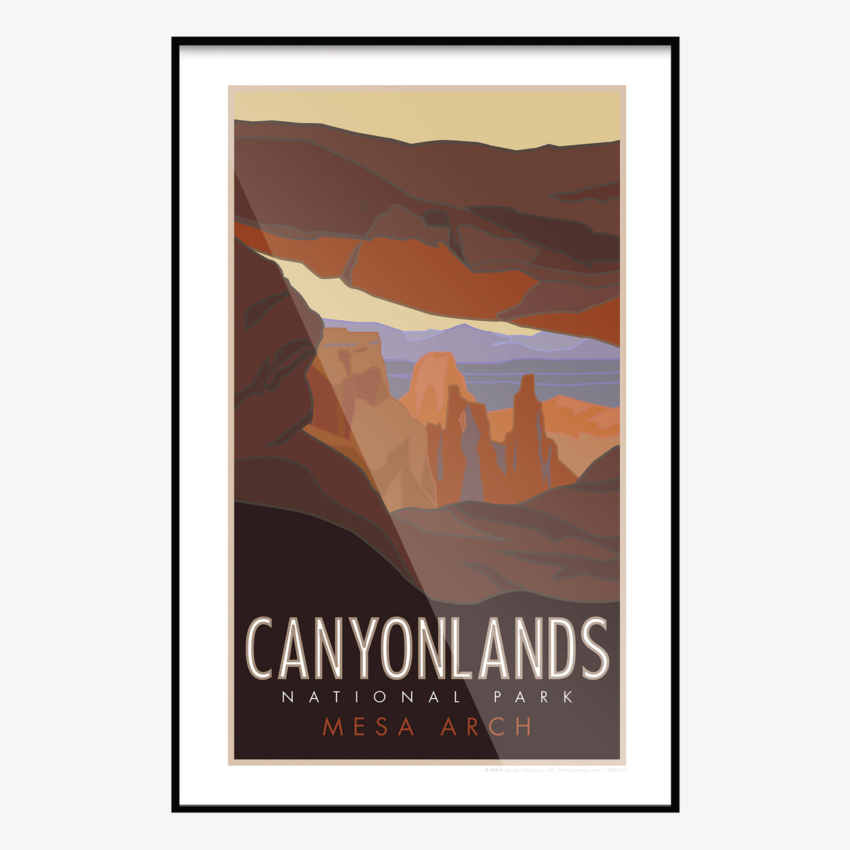 Canyonlands National Park Utah Mesa Arch Travel Poster