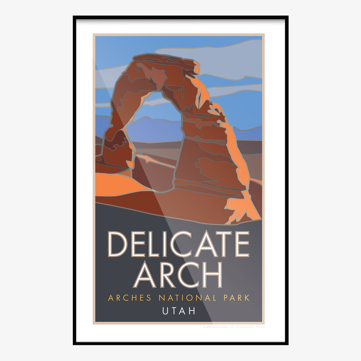 Delicate Arch Arches National Park Utah Travel Poster