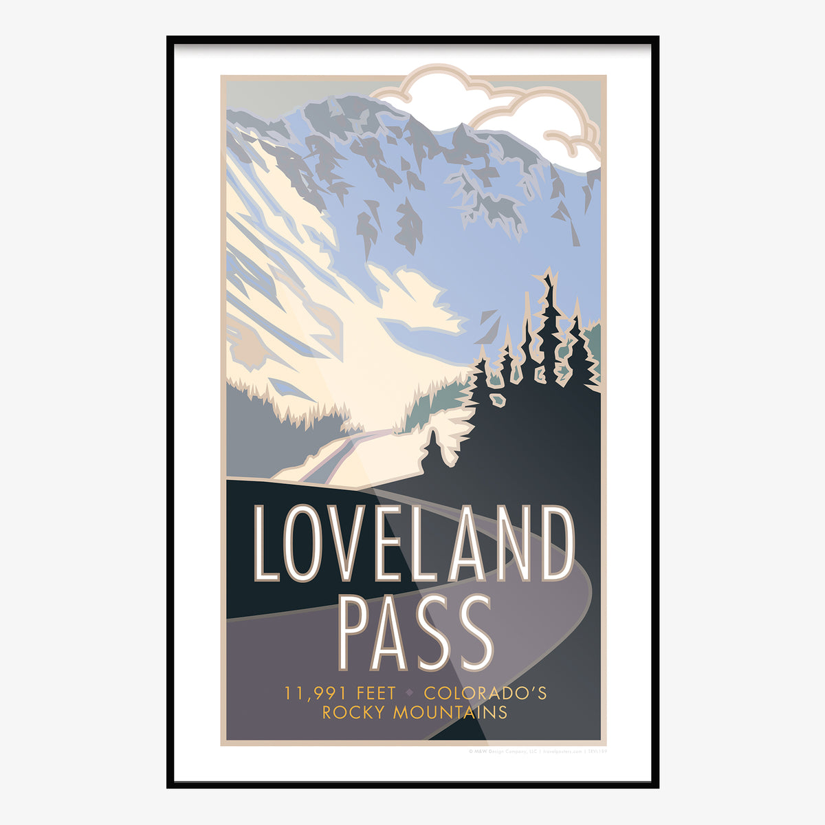 Loveland Pass Colorado Travel Poster