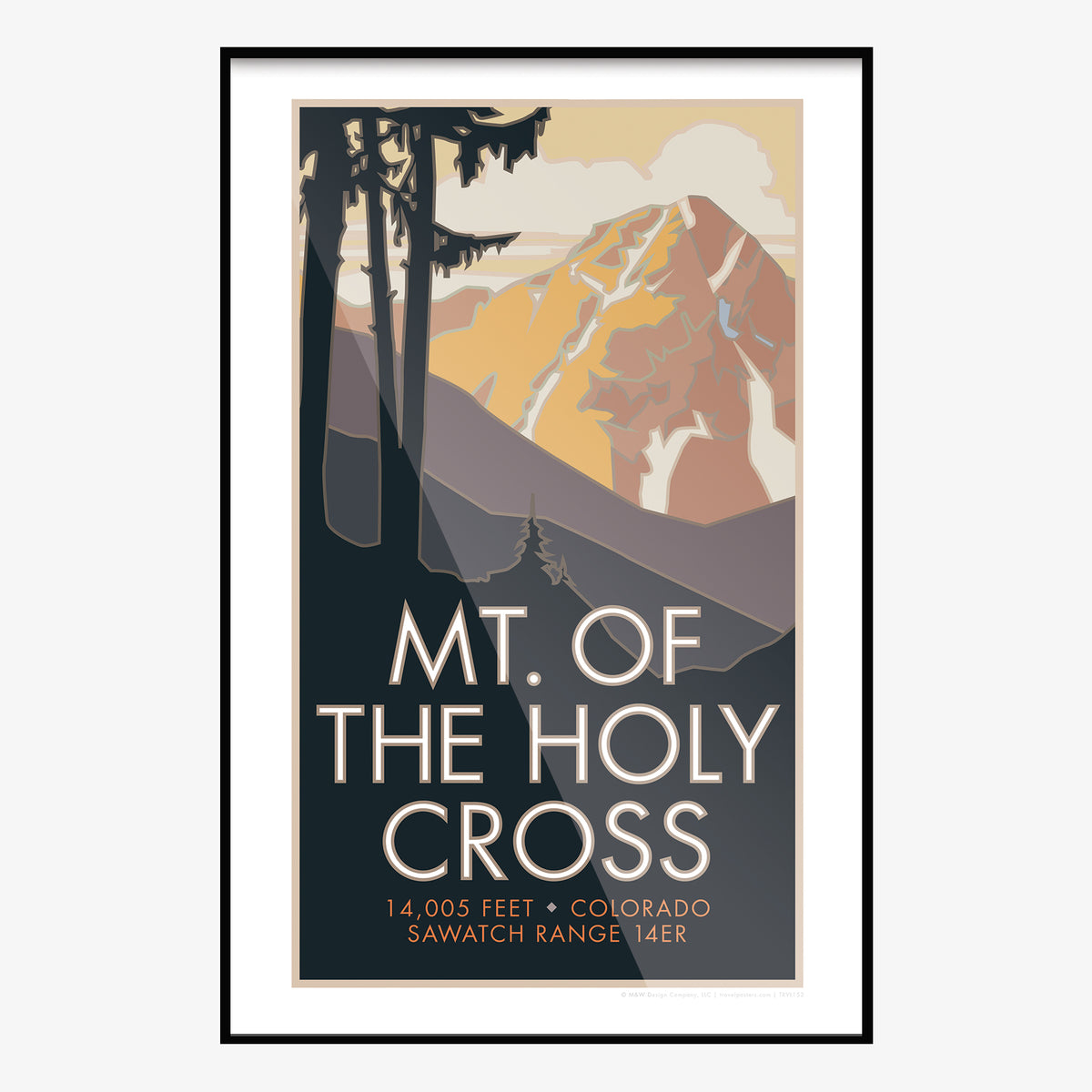 Mt. of the Holy Cross Colorado 14er Travel Poster