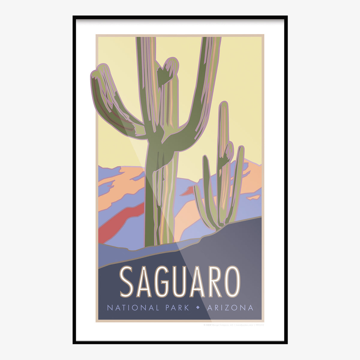 Saguaro National Park Arizona Travel Poster