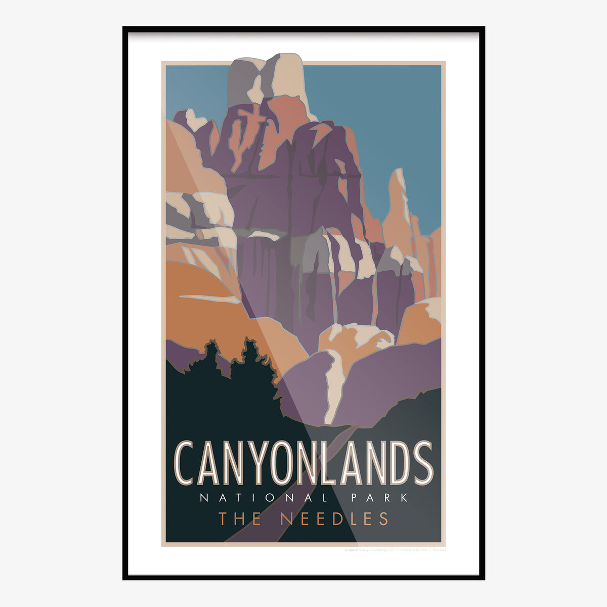 Canyonlands National Park Utah The Needles Travel Poster