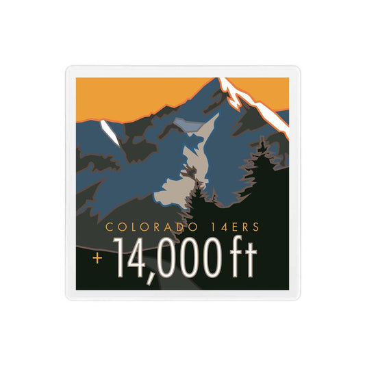Climb Colorado's 14ers ceramic coasters