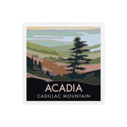 Acadia National Park, Cadillac Mountain, Maine - 4" x 4" Coaster