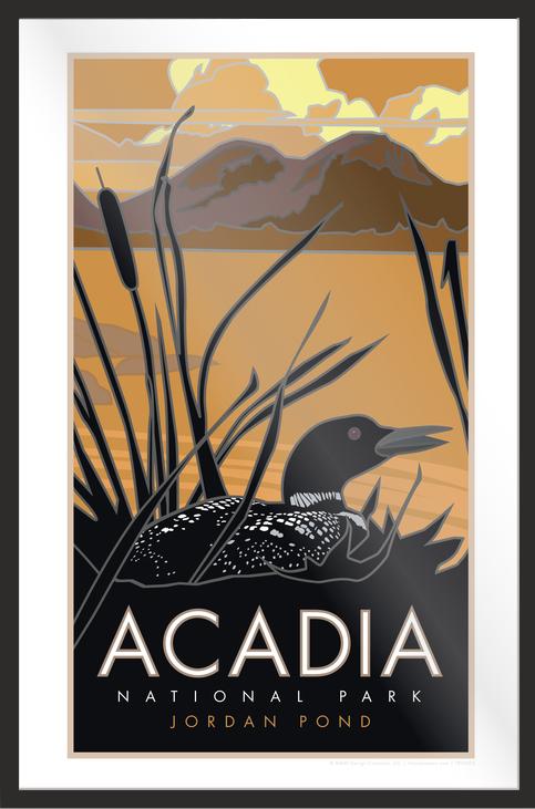 Acadia National Park, Jordan Pond, Maine - Poster