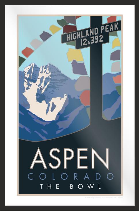 Aspen, Colorado (Highland Peak Bowl) - Poster