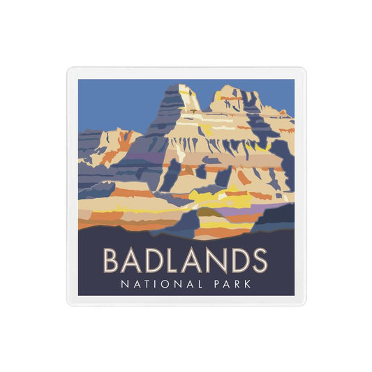 Badlands National Park - 4" x 4" Coaster