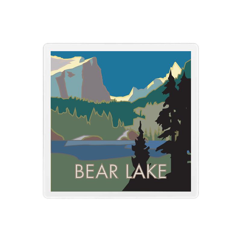 Bear Lake #1, Rocky Mountain National Park, Colorado - 4" x 4" Sandstone Coaster