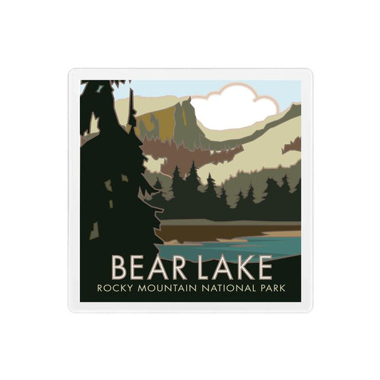 Bear Lake #2, Rocky Mountain National Park, Colorado - 4" x 4" Coaster