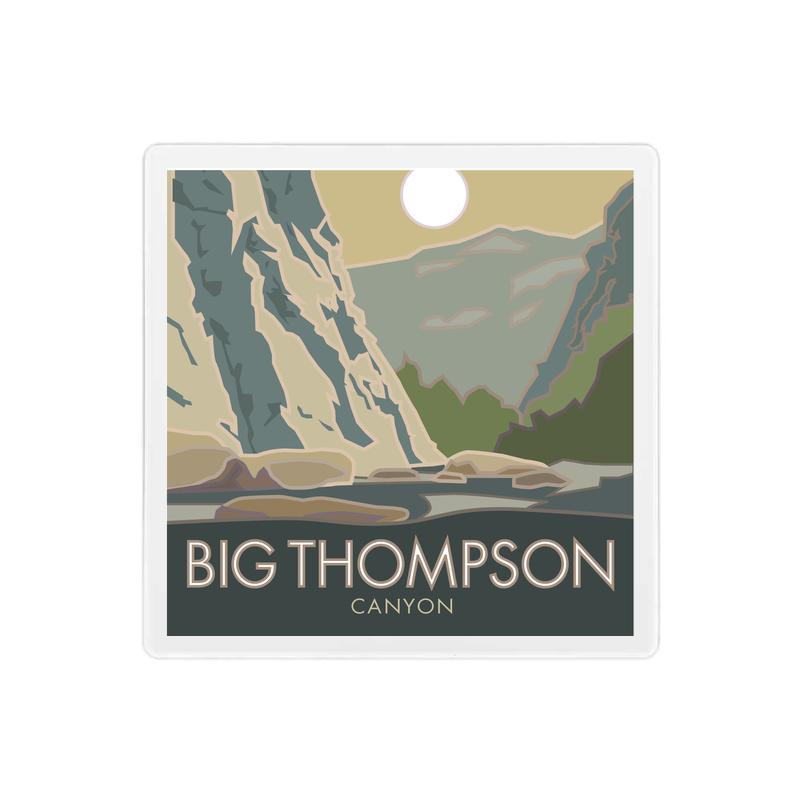 Big Thompson Canyon, Colorado - 4" x 4" Sandstone Coaster