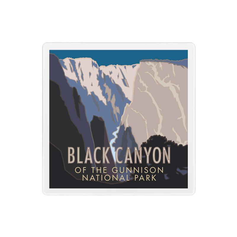Black Canyon of the Gunnison National Monument, Colorado - 4" x 4" Sandstone Coaster