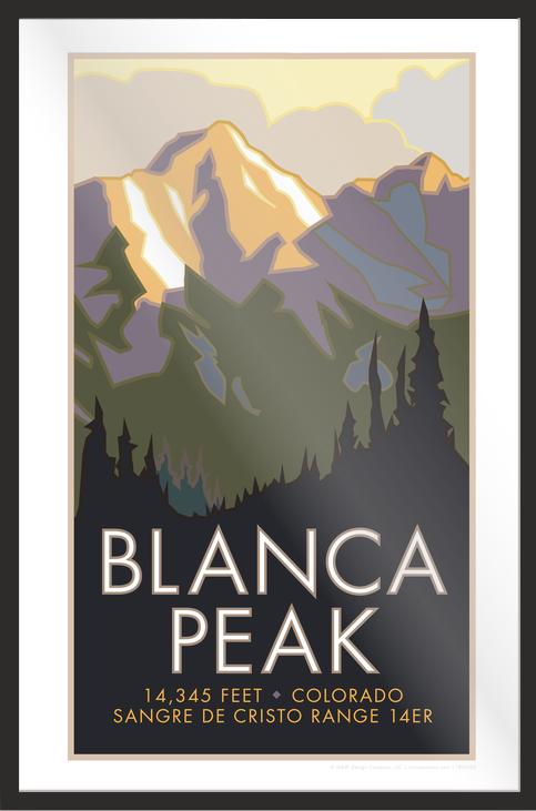Blanca Peak, Colorado - Colorado 14er - Poster