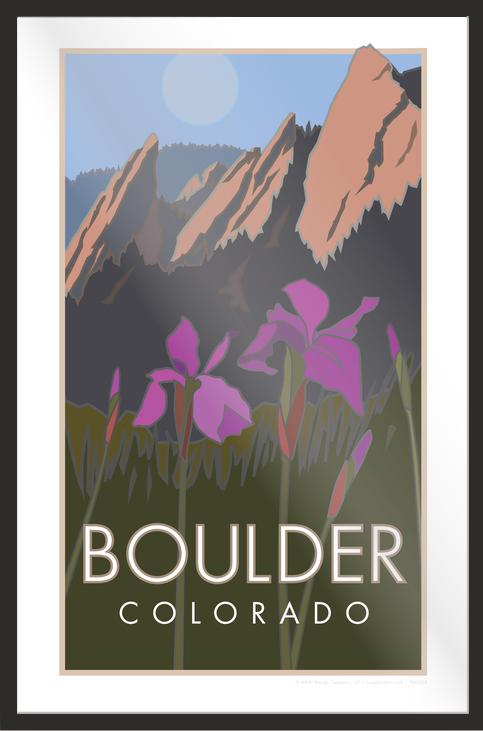 Boulder Iris, Colorado - Poster