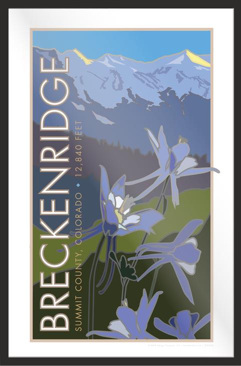 Breckenridge, Colorado - Columbines - Poster