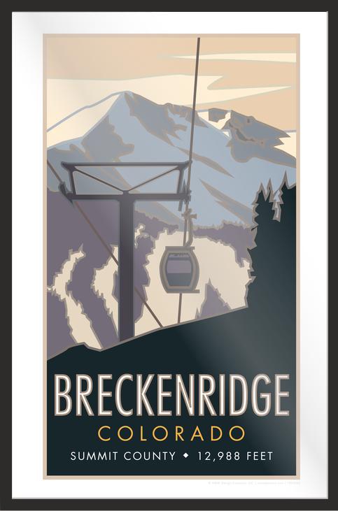 Breckenridge, Colorado, Ski Gondola - Poster