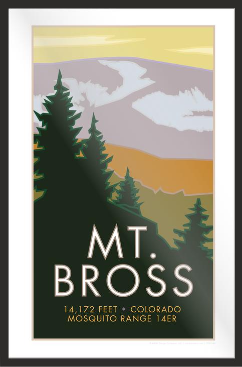 Mount Bross, Colorado - Colorado 14er - Poster