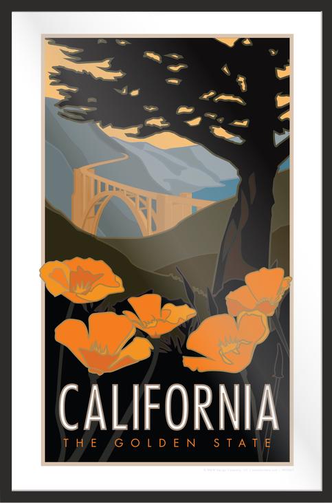 California - The Golden State - Poster
