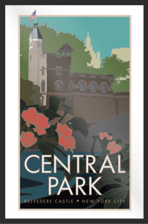 Central Park (Belvedere Castle), New York City - Poster
