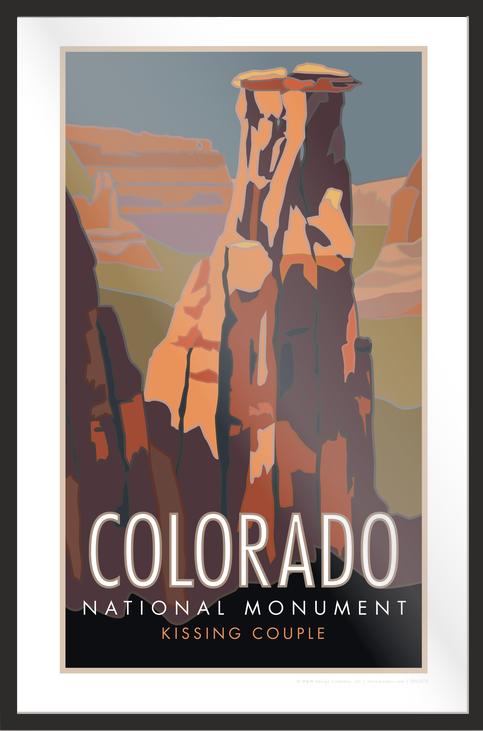Colorado National Monument #3 (Kissing Couple) - Poster