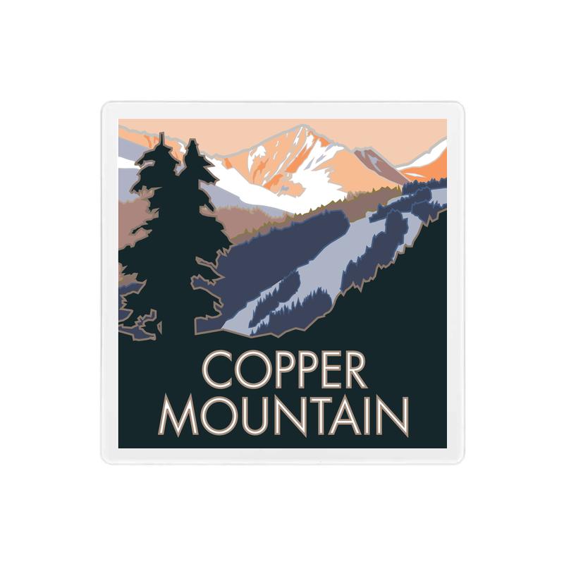 Copper Mountain, Colorado - 4" x 4" Sandstone Coaster