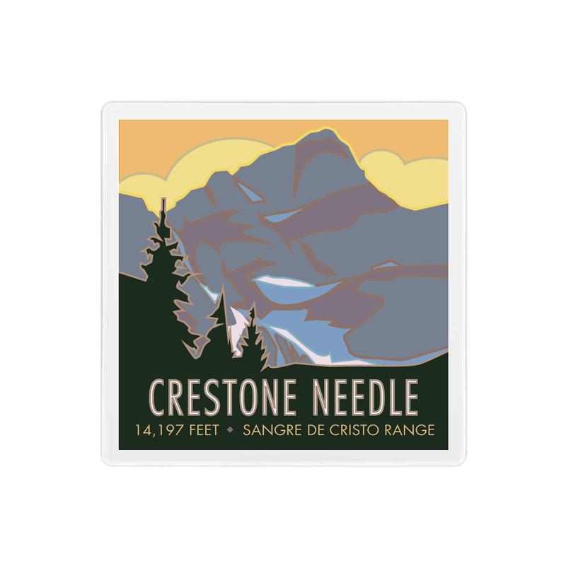 Crestone Needle, Colorado - Colorado 14er - 4" x 4" Sandstone Coaster