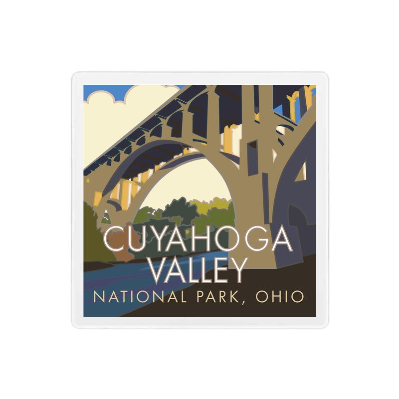 Cuyahoga Valley National Park, Ohio - 4" x 4" Sandstone Coaster