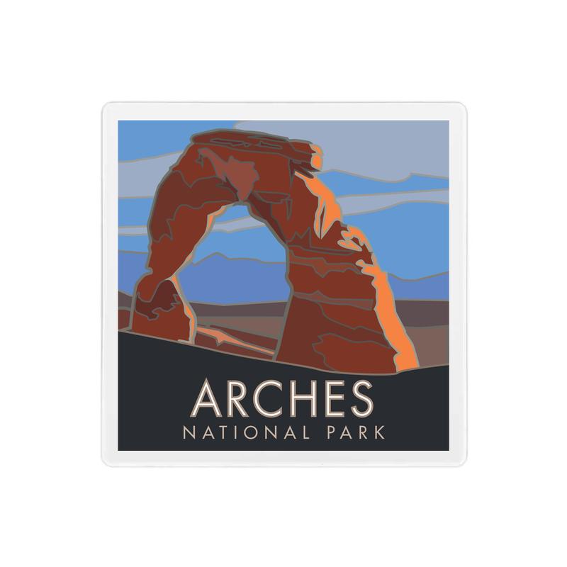 Delicate Arch, Arches National Park, Utah - 4" x 4" Sandstone Coaster