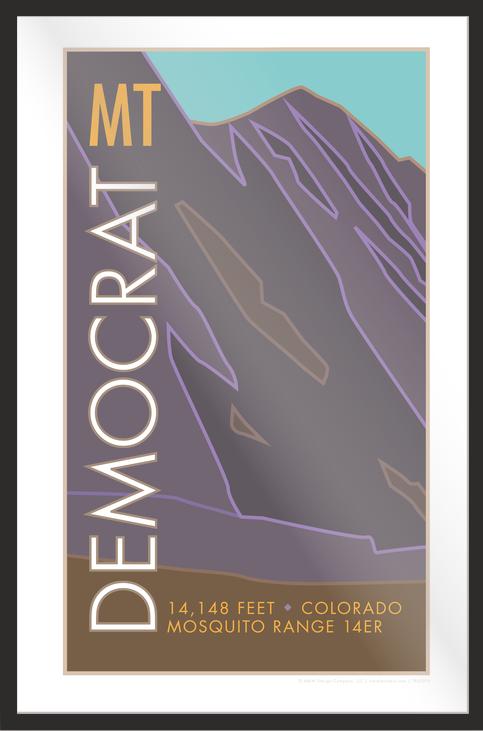 Mt. Democrat, Colorado - Colorado 14er - Poster