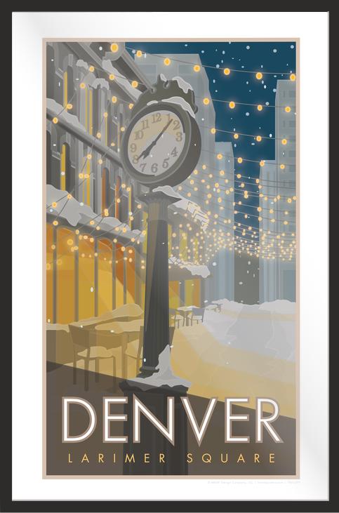 Denver, Larimer Square, Colorado - Poster