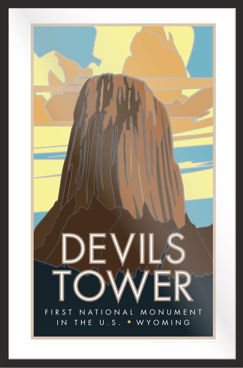 Devils Tower, Wyoming - Poster