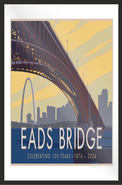 Eads Bridge, St. Louis, Missouri - Poster