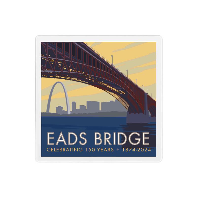 Eads Bridge, St. Louis, Missouri - 4" x 4" Sandstone Coaster