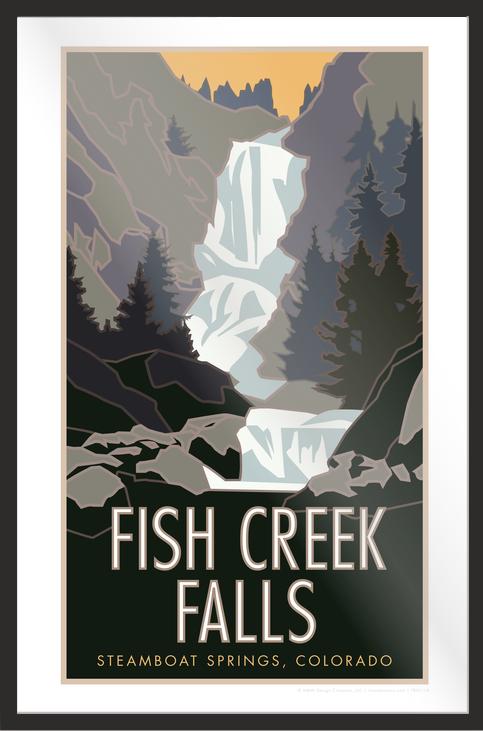 Fish Creek Falls - Steamboat Springs, Colorado - Poster
