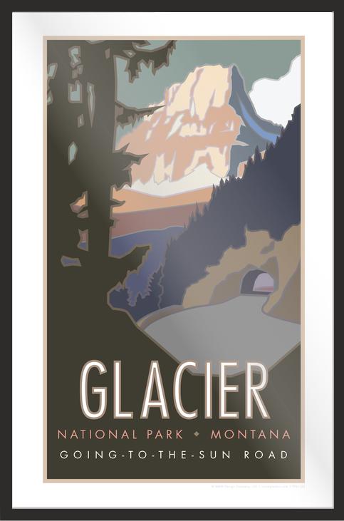Glacier National Park (Going to the Sun Road), Montana - Poster