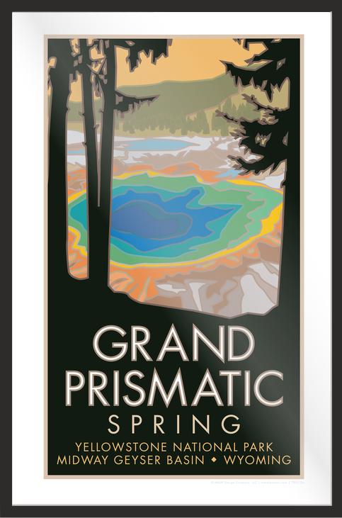 Grand Prismatic Spring, Yellowstone National Park, Wyoming - Poster