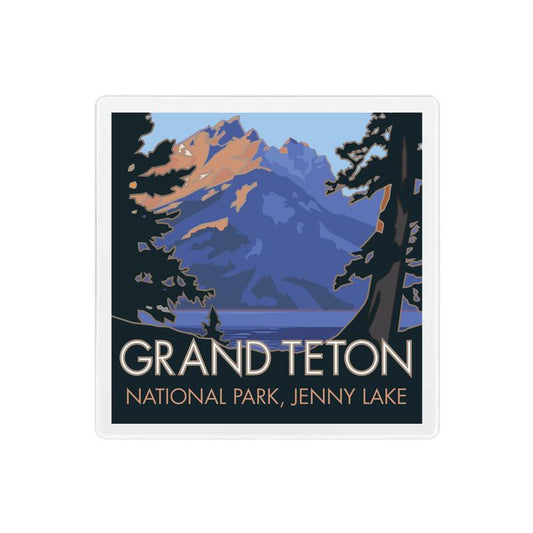 Grand Teton National Park (Jenny Lake), Wyoming - 4" x 4" Coaster
