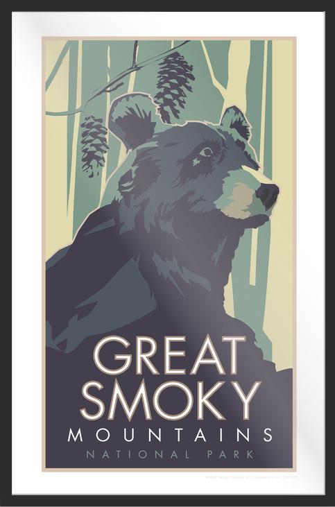 Great Smoky Mountains (Bear) - Poster
