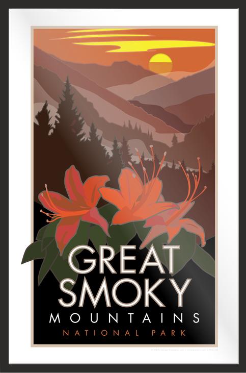 Great Smoky Mountains (Flowers) - Poster