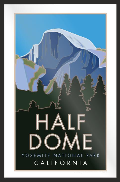Half Dome, Yosemite National Park, California - Poster