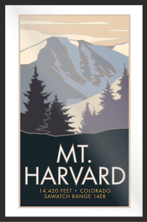 Mt. Harvard, Colorado - Colorado 14er - Poster