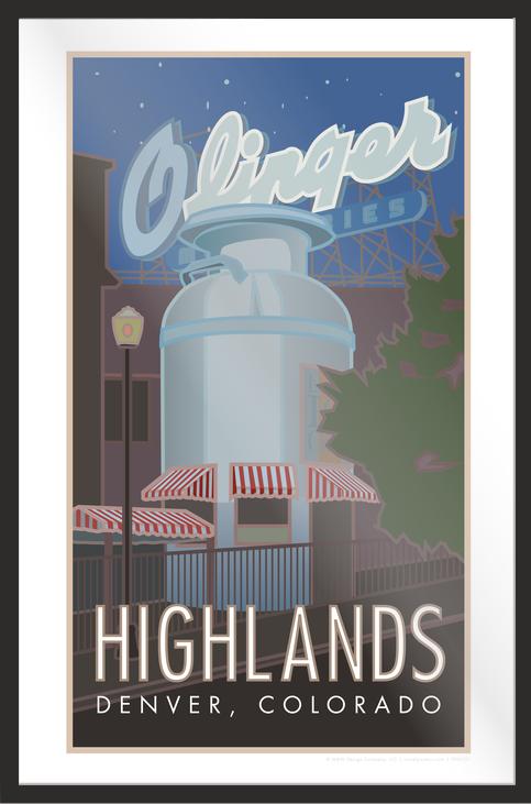 Highlands Neighborhood, Denver, Colorado - Poster